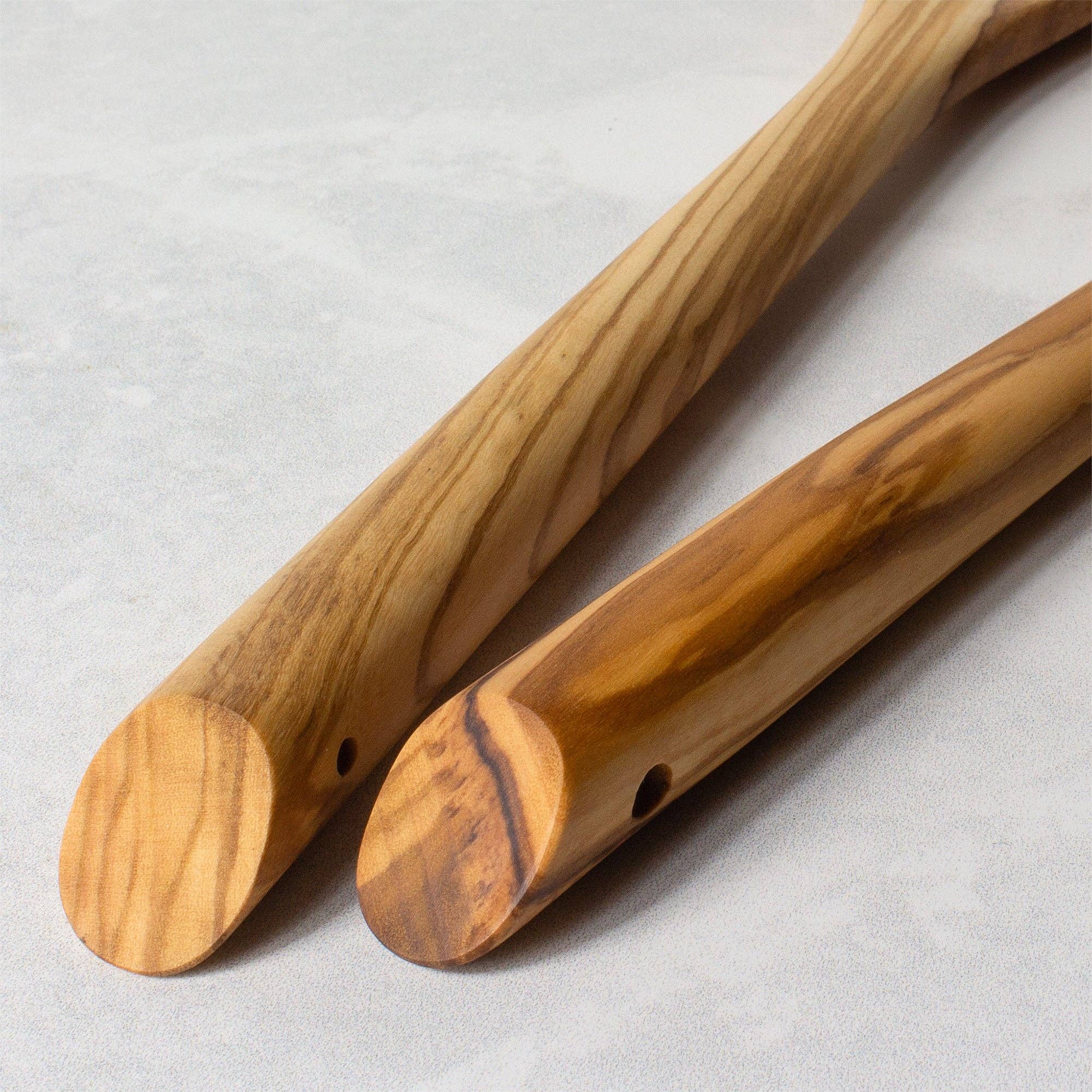 Olive Wood Salad Serving Set