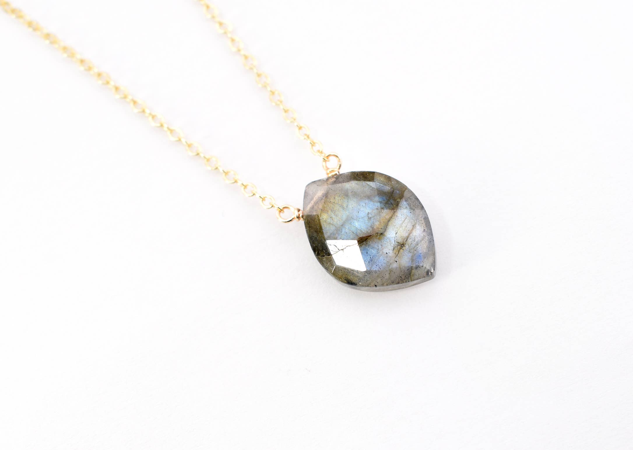 Labradorite Stone Pendant Necklace