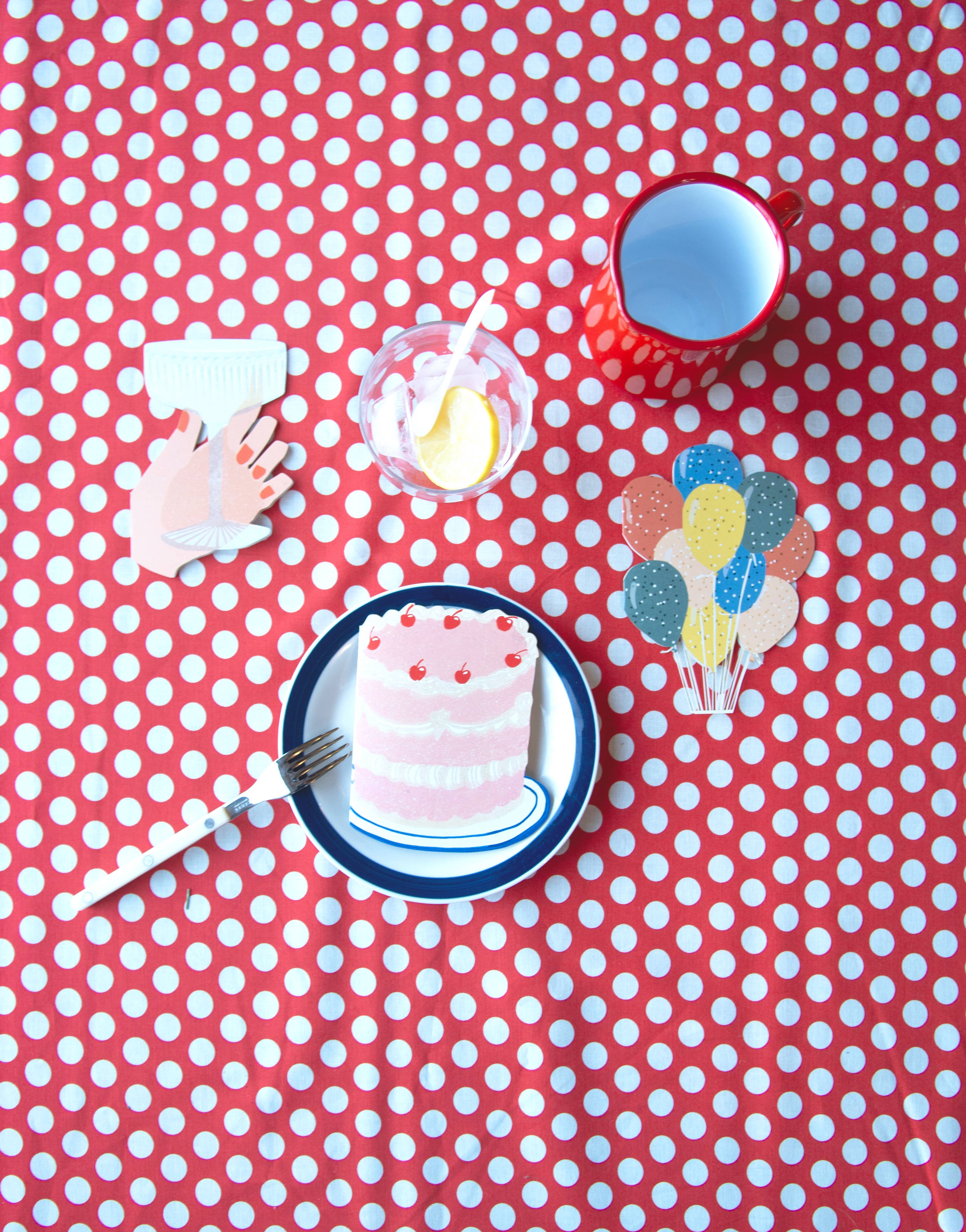 Party Balloons Die Cut Card