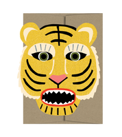 Tiger Die Cut Card