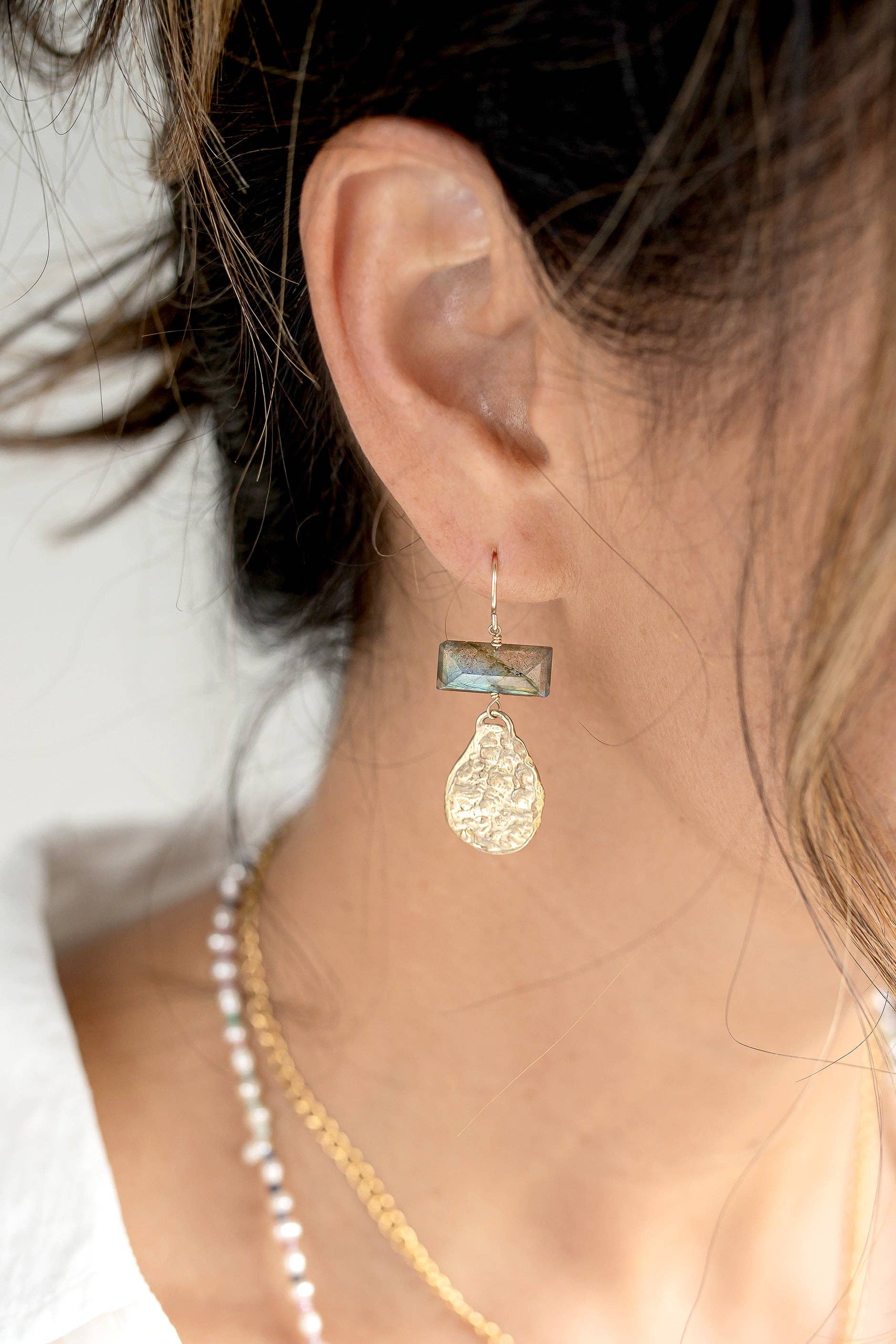 Labradorite Apex Earrings