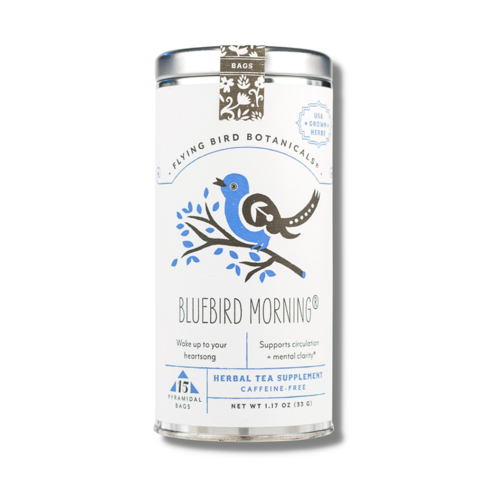 Bluebird Morning Tea Bag Tin