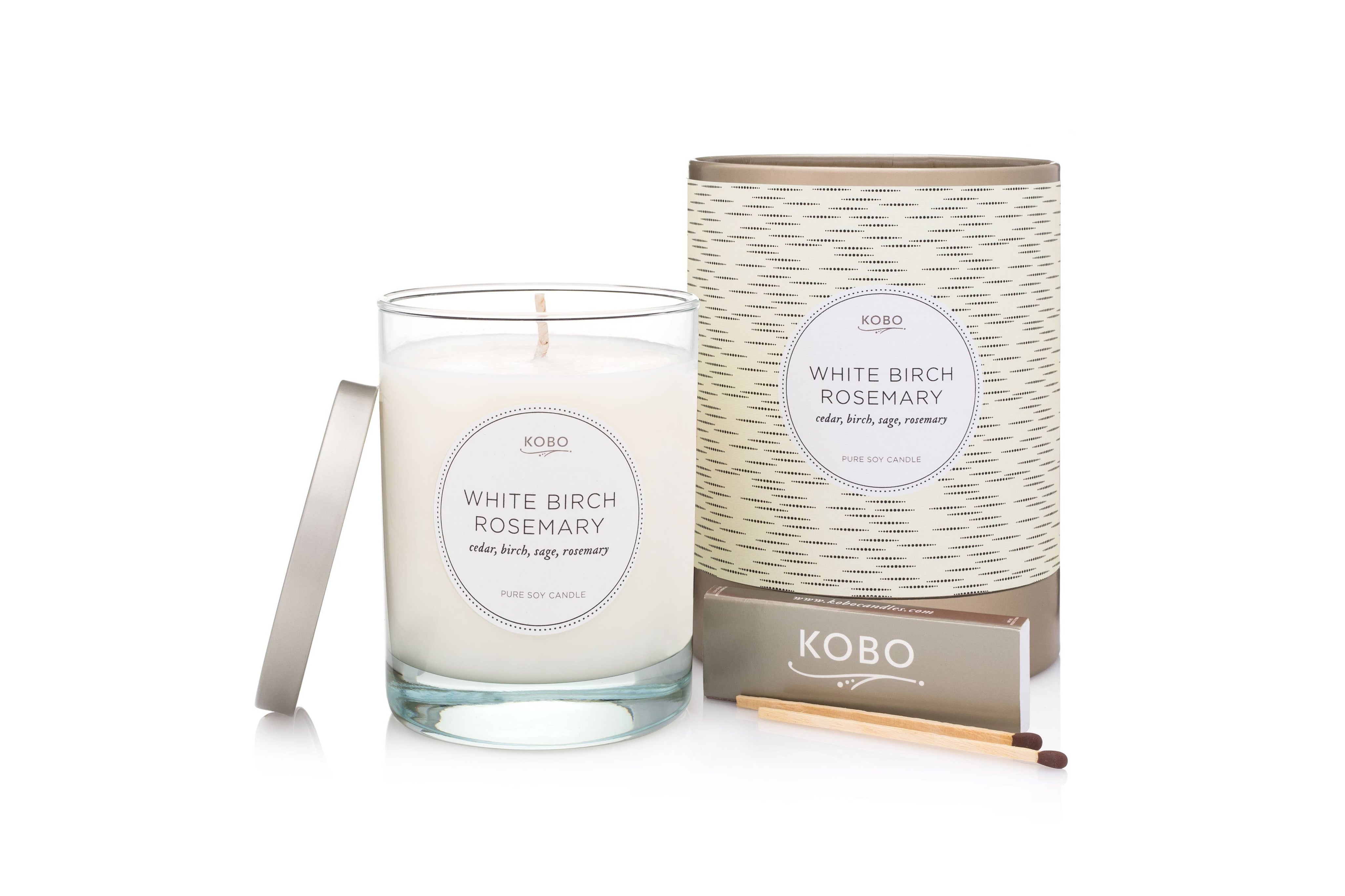 White Birch Rosemary Candle