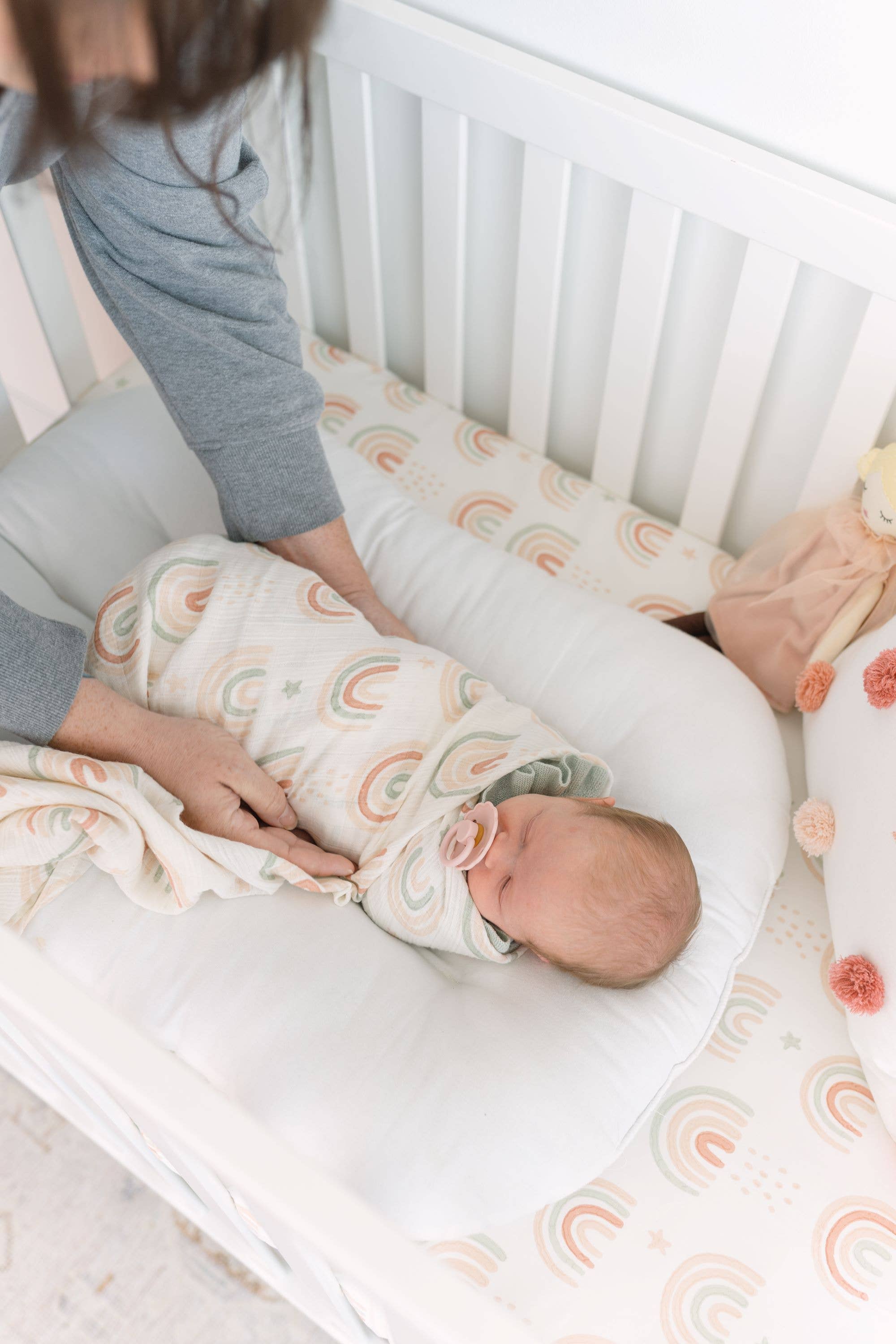 Butterfly/Rainbow Muslin Swaddle Set