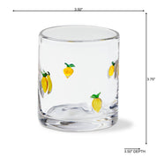 Lemon Double Old Fashioned Glass
