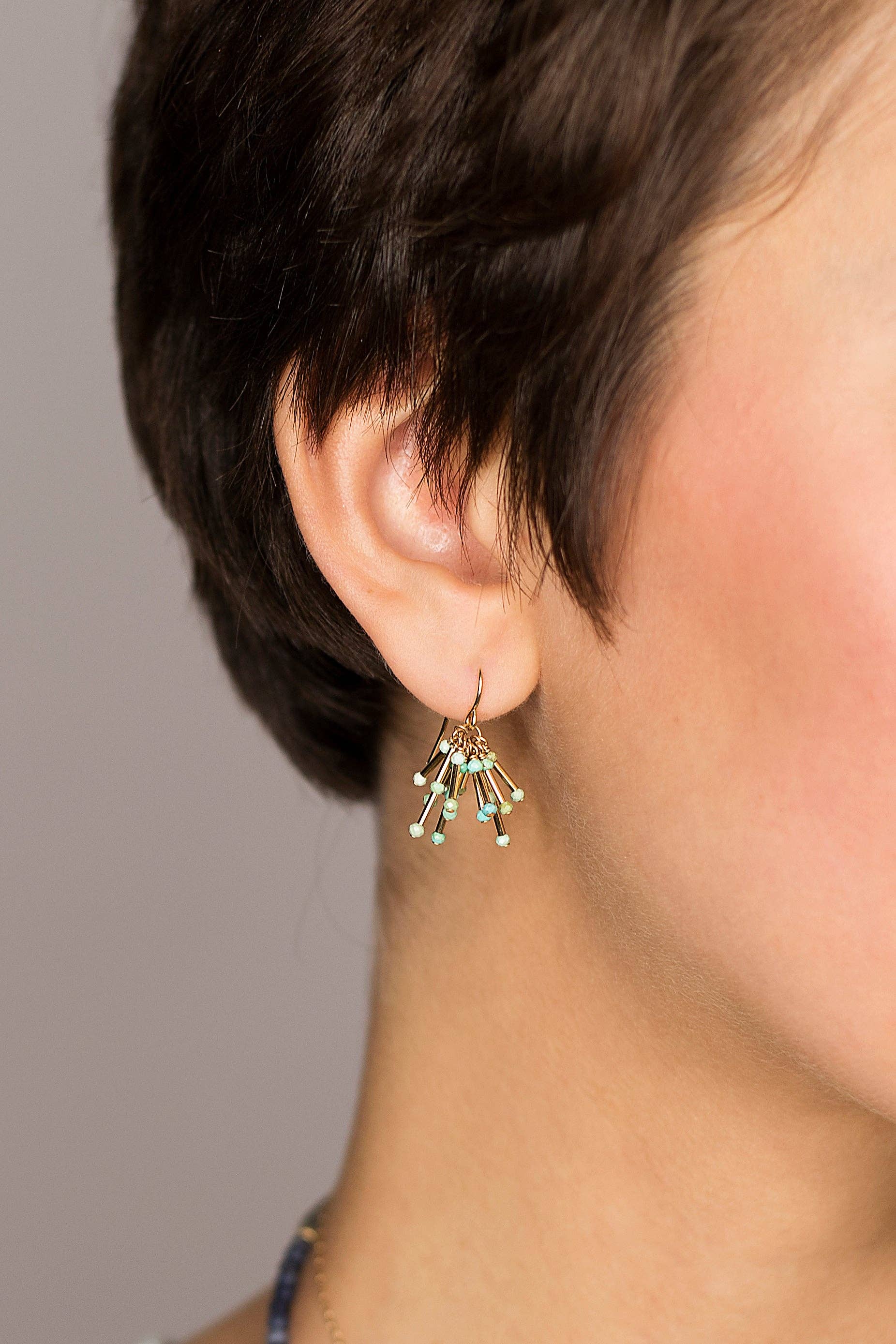 Turquoise Starburst Earrings