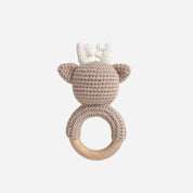 Deer Crochet Teether Rattle