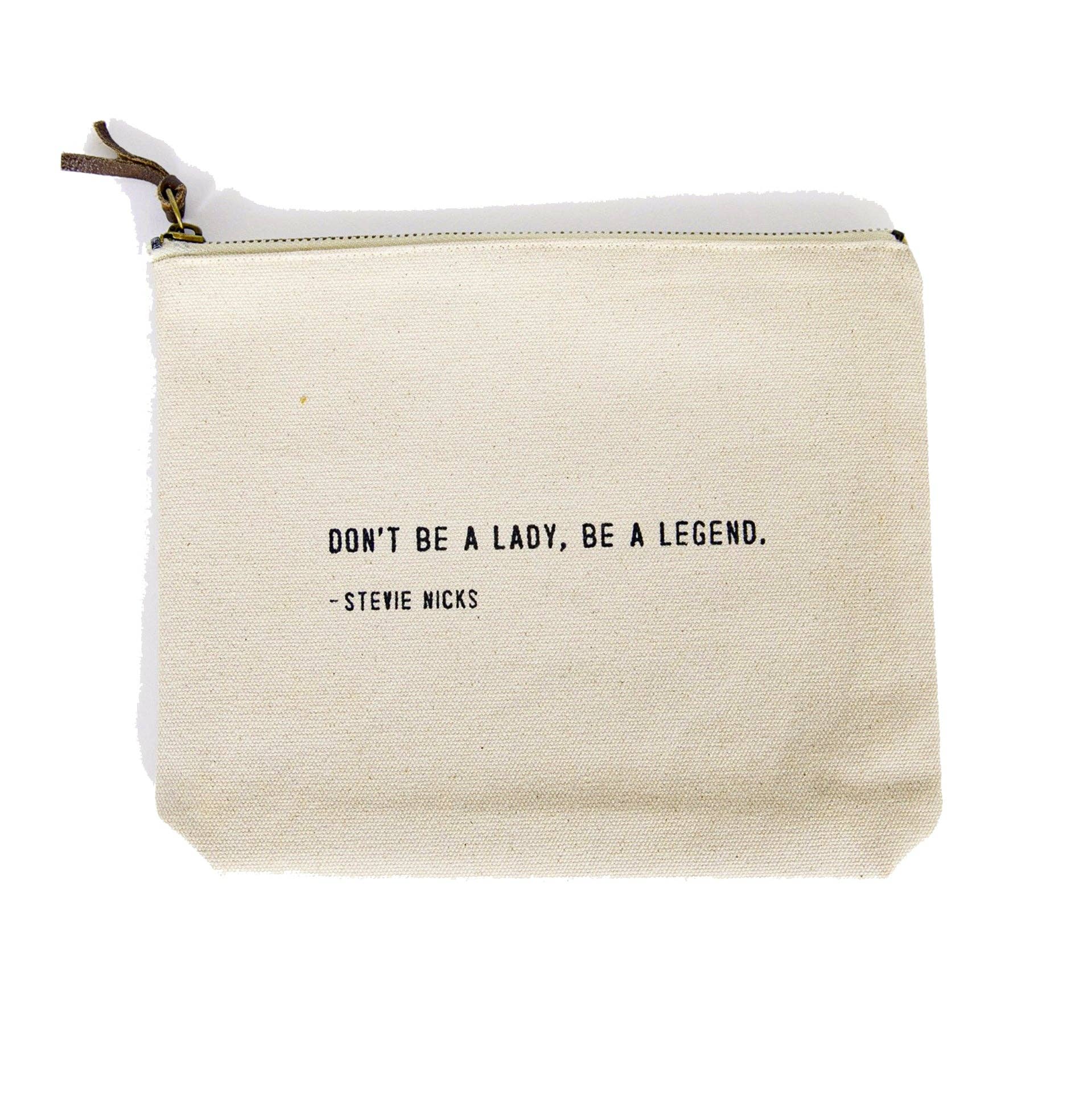 Stevie Nicks Canvas Zip Bag