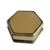 Polished Brass Hexagon Trinket Box