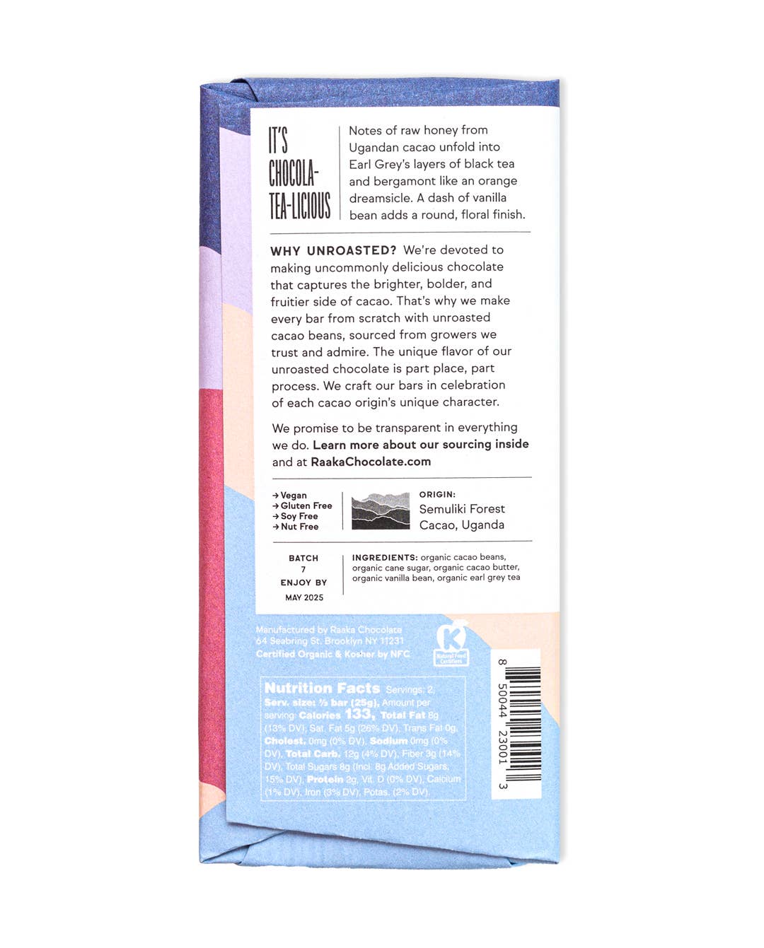 Earl Grey Tea Chocolate Bar